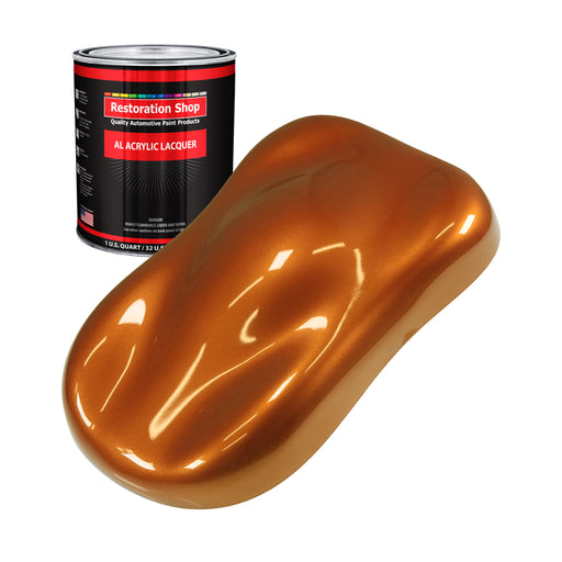 Atomic Orange Pearl - Acrylic Lacquer Auto Paint - Quart Paint Color Only - Professional Gloss Automotive Car Truck Guitar Furniture Refinish Coating