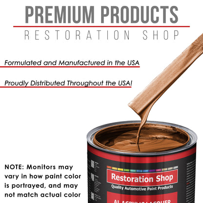 Malibu Sunset Orange Metallic - Acrylic Lacquer Auto Paint - Gallon Paint Color Only - Professional Gloss Automotive Car Truck Guitar Refinish Coating