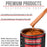 Inferno Orange Pearl Metallic - Acrylic Lacquer Auto Paint (Complete Gallon Paint Kit with Slow Dry Thinner) Pro Automotive Car Truck Refinish Coating