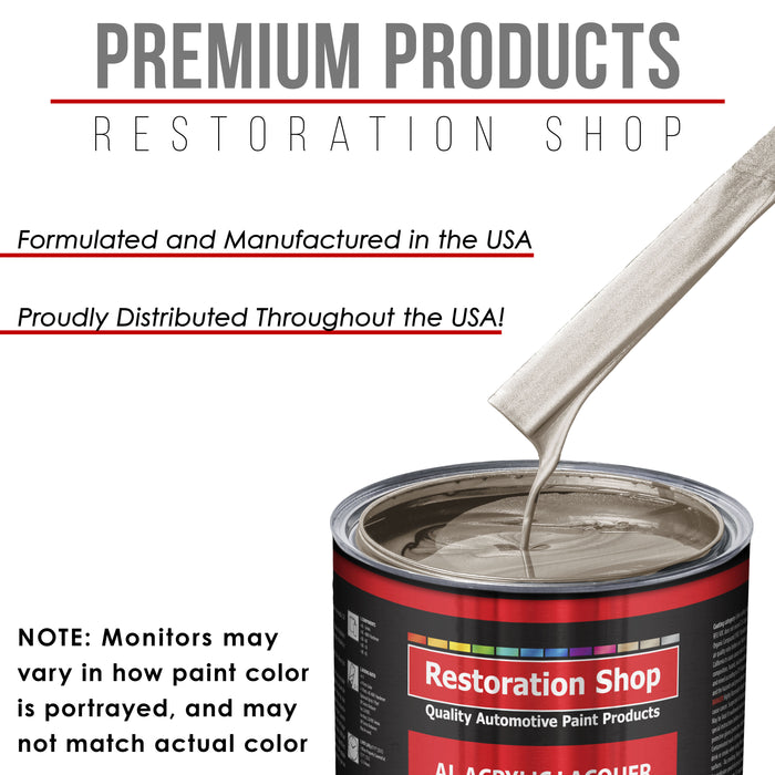 Mocha Frost Metallic - Acrylic Lacquer Auto Paint - Complete Gallon Paint Kit with Medium Thinner - Pro Automotive Car Truck Guitar Refinish Coating