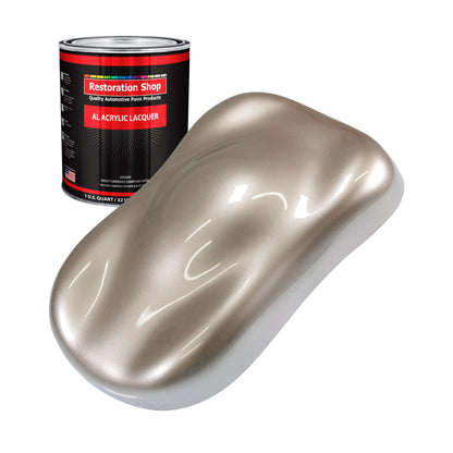 Mocha Frost Metallic - Acrylic Lacquer Auto Paint - Quart Paint Color Only - Professional Gloss Automotive Car Truck Guitar Furniture Refinish Coating