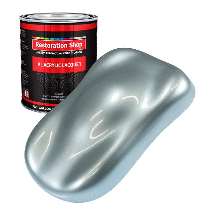 Silver Blue Metallic - Acrylic Lacquer Auto Paint (Gallon Paint Color Only) Professional Gloss Automotive Car Truck Guitar Furniture Refinish Coating