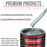 Frost Blue Metallic - Acrylic Lacquer Auto Paint - Complete Gallon Paint Kit with Medium Thinner - Professional Automotive Car Truck Refinish Coating