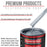 Glacier Blue Metallic - Acrylic Lacquer Auto Paint - Complete Gallon Paint Kit with Slow Dry Thinner - Pro Automotive Car Truck Refinish Coating