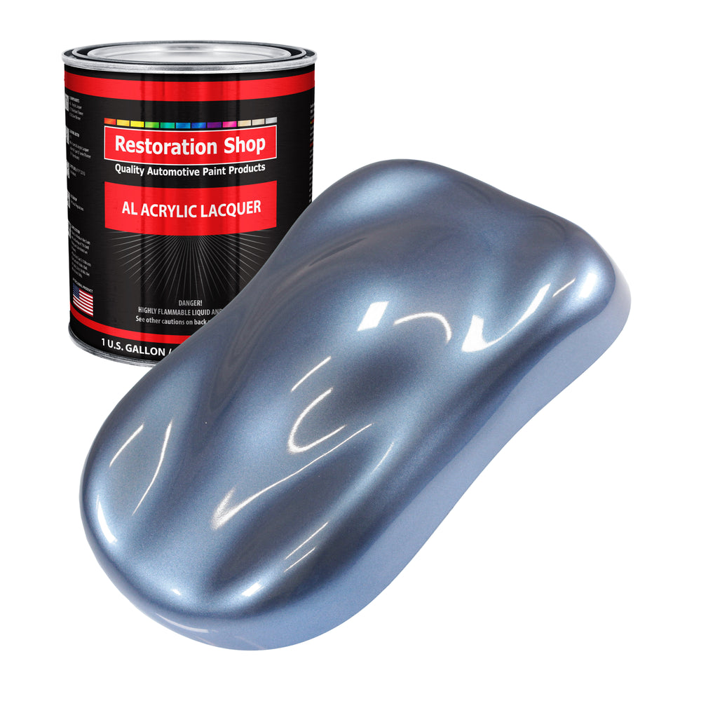 Sonic Blue Metallic - Acrylic Lacquer Auto Paint - Gallon Paint Color Only - Professional Gloss Automotive Car Truck Guitar Furniture Refinish Coating
