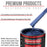 Daytona Blue Metallic - Acrylic Lacquer Auto Paint - Complete Gallon Paint Kit with Slow Dry Thinner - Pro Automotive Car Truck Refinish Coating