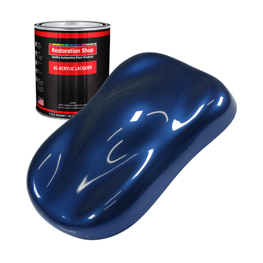 Daytona Blue Metallic - Acrylic Lacquer Auto Paint (Quart Paint Color Only) Professional Gloss Automotive Car Truck Guitar Furniture Refinish Coating