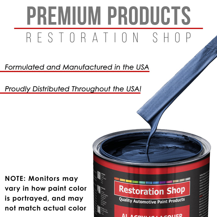Moonlight Drive Blue Metallic - Acrylic Lacquer Auto Paint - Gallon Paint Color Only - Professional Gloss Automotive Car Truck Guitar Refinish Coating