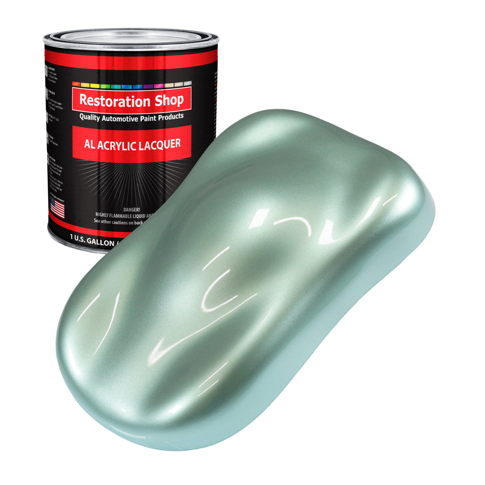 Frost Green Metallic - Acrylic Lacquer Auto Paint (Gallon Paint Color Only) Professional Gloss Automotive Car Truck Guitar Furniture Refinish Coating