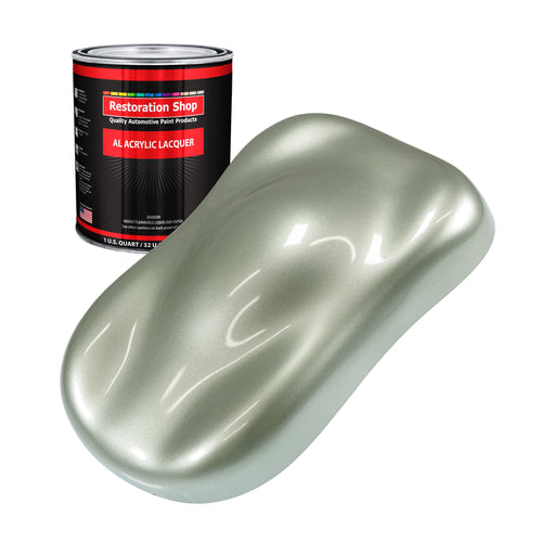 Sage Green Metallic - Acrylic Lacquer Auto Paint - Quart Paint Color Only - Professional Gloss Automotive Car Truck Guitar Furniture Refinish Coating