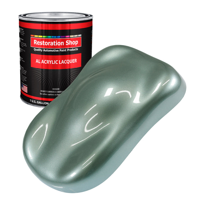 Slate Green Metallic - Acrylic Lacquer Auto Paint (Gallon Paint Color Only) Professional Gloss Automotive Car Truck Guitar Furniture Refinish Coating