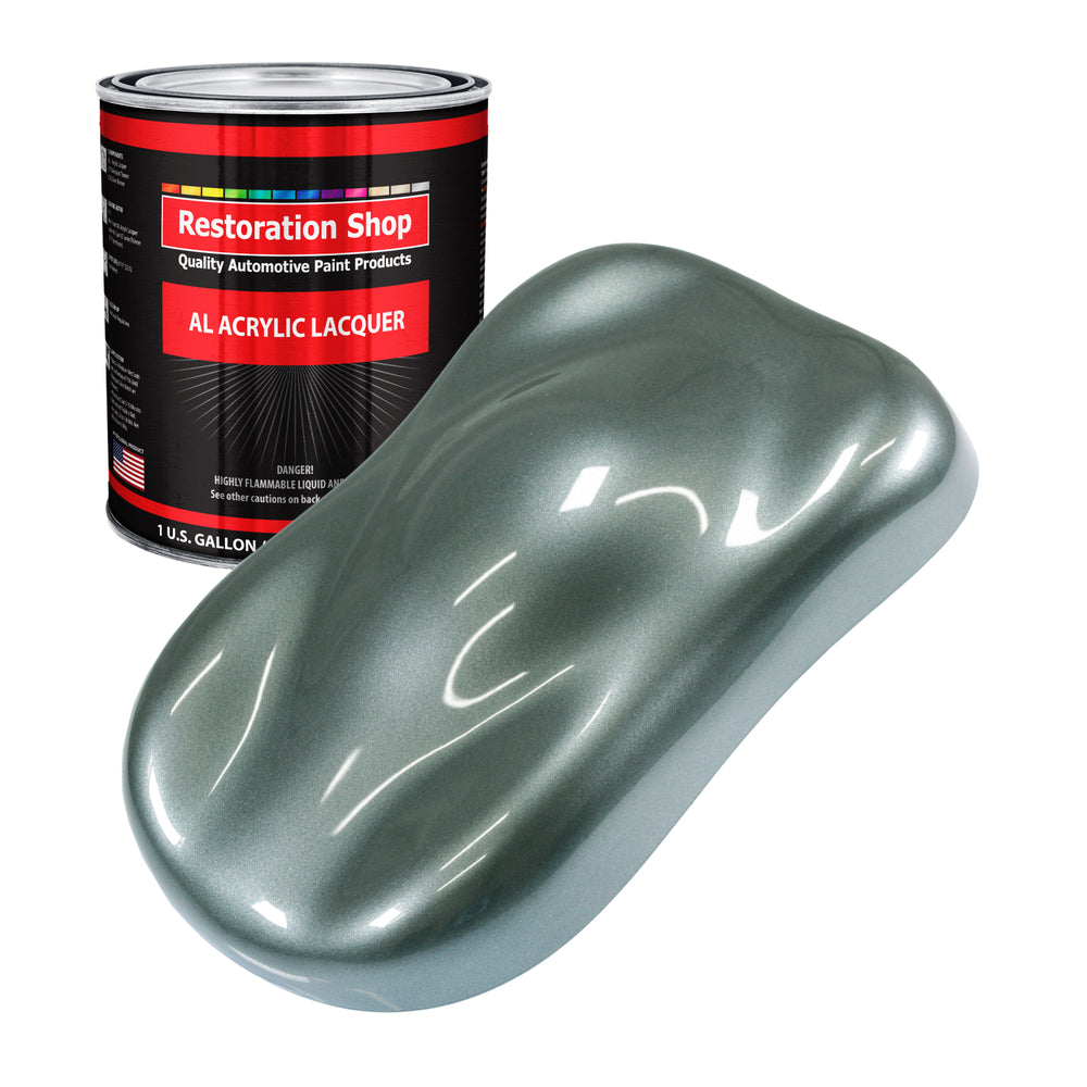 Steel Gray Metallic - Acrylic Lacquer Auto Paint - Gallon Paint Color Only - Professional Gloss Automotive Car Truck Guitar Furniture Refinish Coating