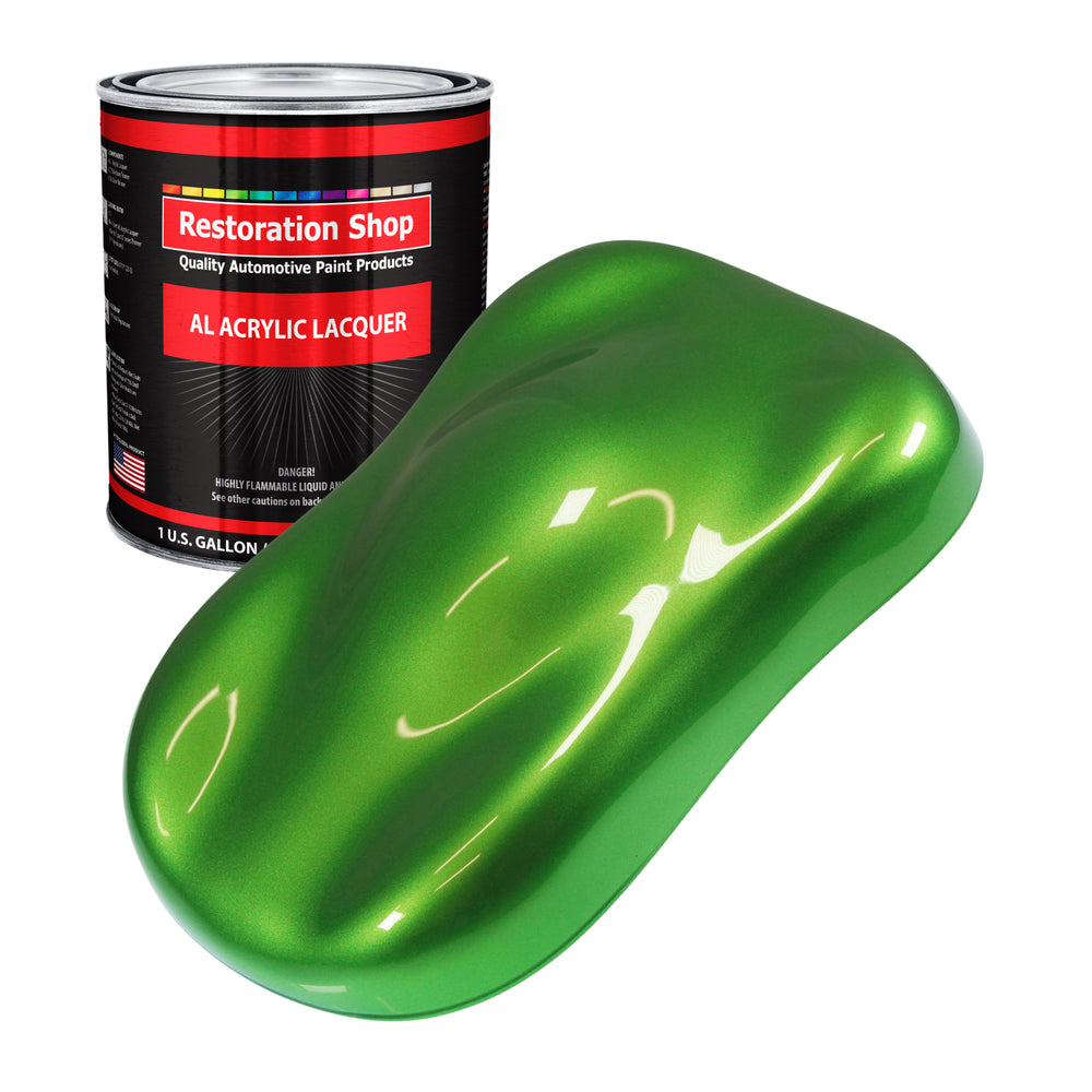 Synergy Green Metallic - Acrylic Lacquer Auto Paint - Gallon Paint Color Only - Professional High Gloss Automotive Car Truck Guitar Refinish Coating