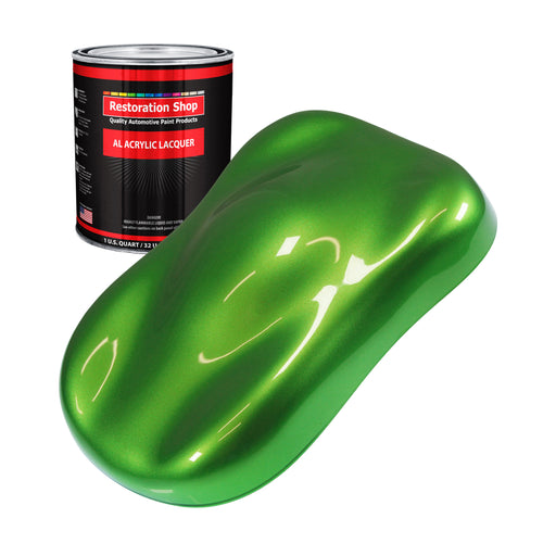 Synergy Green Metallic - Acrylic Lacquer Auto Paint (Quart Paint Color Only) Professional Gloss Automotive Car Truck Guitar Furniture Refinish Coating