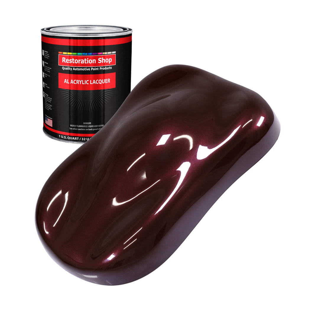 Molten Red Metallic - Acrylic Lacquer Auto Paint - Quart Paint Color Only - Professional Gloss Automotive Car Truck Guitar Furniture Refinish Coating