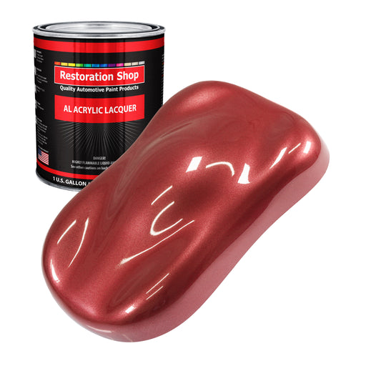 Candy Apple Red Metallic - Acrylic Lacquer Auto Paint - Gallon Paint Color Only - Professional High Gloss Automotive Car Truck Guitar Refinish Coating