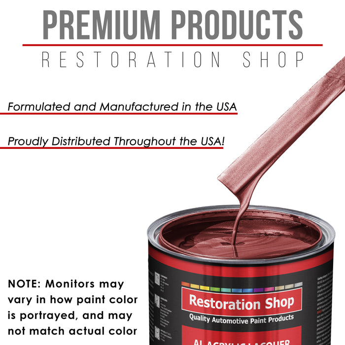 Candy Apple Red Metallic - Acrylic Lacquer Auto Paint - Quart Paint Color Only - Professional High Gloss Automotive Car Truck Guitar Refinish Coating