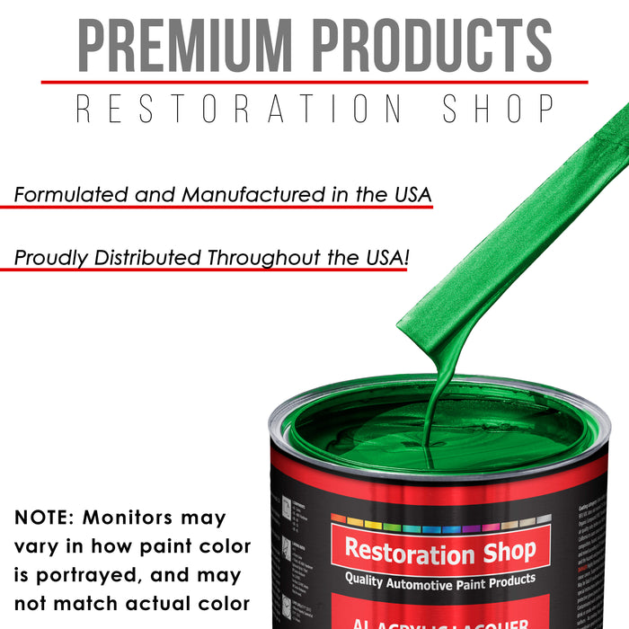 Firemist Green - Acrylic Lacquer Auto Paint - Quart Paint Color Only - Professional Gloss Automotive, Car, Truck, Guitar & Furniture Refinish Coating