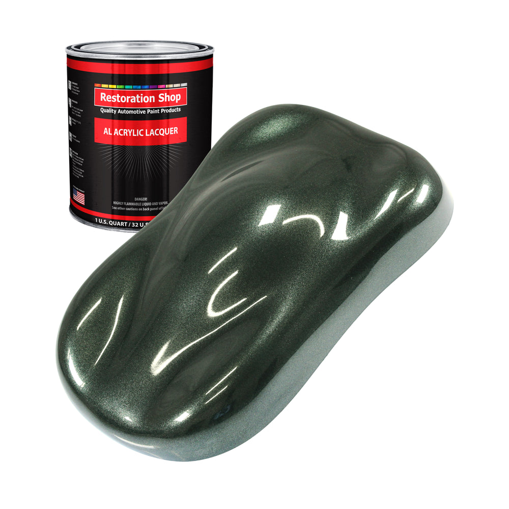 Fathom Green Firemist - Acrylic Lacquer Auto Paint (Quart Paint Color Only) Professional Gloss Automotive Car Truck Guitar Furniture Refinish Coating