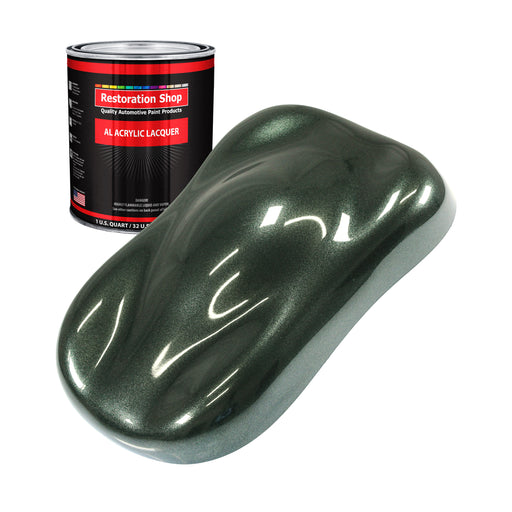 Fathom Green Firemist - Acrylic Lacquer Auto Paint (Quart Paint Color Only) Professional Gloss Automotive Car Truck Guitar Furniture Refinish Coating
