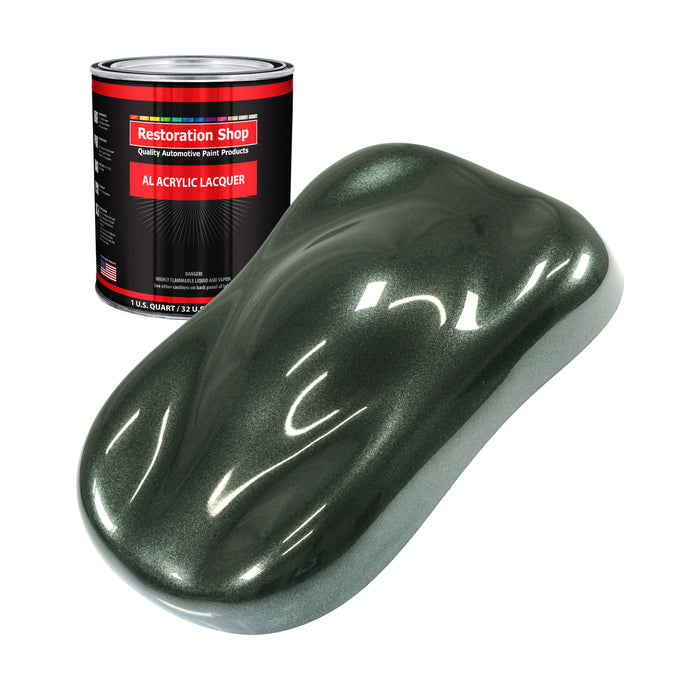 Fathom Green Firemist - Acrylic Lacquer Auto Paint (Quart Paint Color Only) Professional Gloss Automotive Car Truck Guitar Furniture Refinish Coating