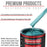 Aquamarine Firemist - Acrylic Lacquer Auto Paint - Complete Gallon Paint Kit with Medium Thinner - Professional Automotive Car Truck Refinish Coating