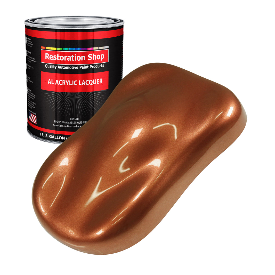 Firemist Copper - Acrylic Lacquer Auto Paint - Gallon Paint Color Only - Professional Gloss Automotive, Car, Truck, Guitar, Furniture Refinish Coating