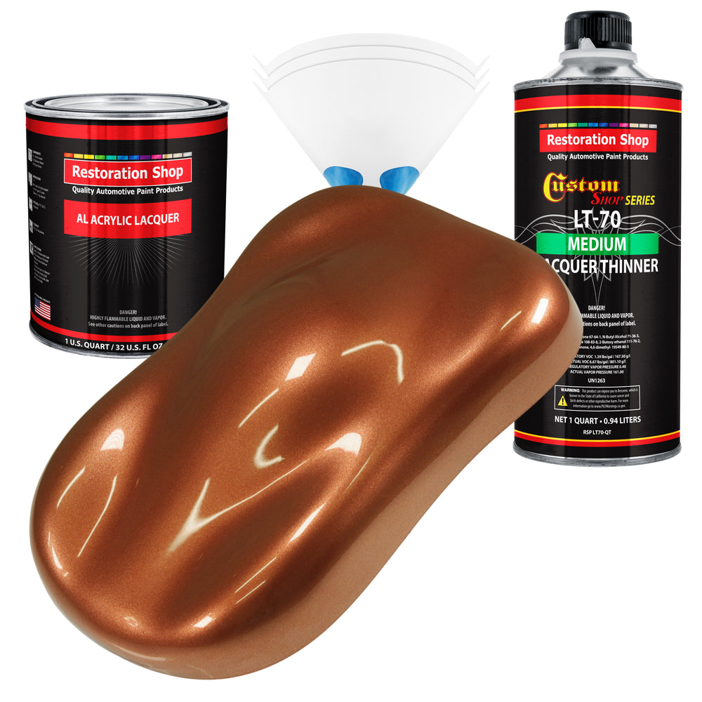 Lackpoint Copper Metallic Base Coat Spray Set – 400ml Car Paint + Clear Coat For VW Tuning