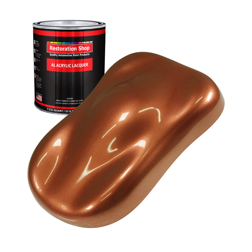 Firemist Copper - Acrylic Lacquer Auto Paint - Quart Paint Color Only - Professional Gloss Automotive, Car, Truck, Guitar & Furniture Refinish Coating
