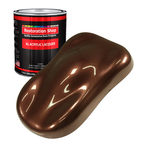 Saddle Brown Firemist - Acrylic Lacquer Auto Paint (Gallon Paint Color Only) Professional Gloss Automotive Car Truck Guitar Furniture Refinish Coating