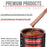 Saddle Brown Firemist - Acrylic Lacquer Auto Paint - Complete Quart Paint Kit with Medium Thinner - Pro Automotive Car Truck Guitar Refinish Coating
