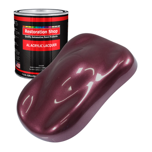 Milano Maroon Firemist - Acrylic Lacquer Auto Paint - Gallon Paint Color Only - Professional High Gloss Automotive Car Truck Guitar Refinish Coating
