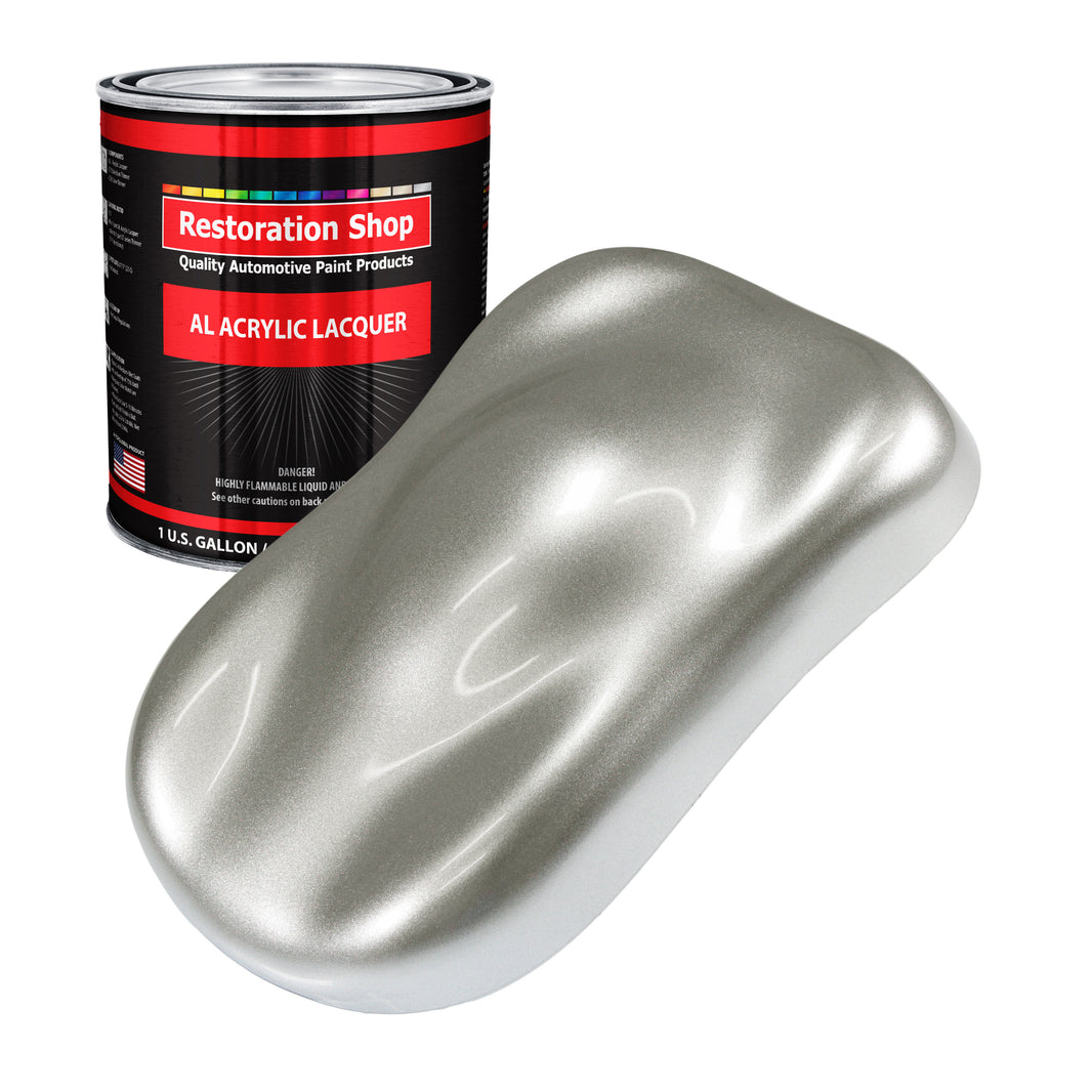 Brilliant Silver Firemist - Acrylic Lacquer Auto Paint - Gallon Paint Color Only - Professional Automotive Car Truck Guitar Furniture Refinish Coating