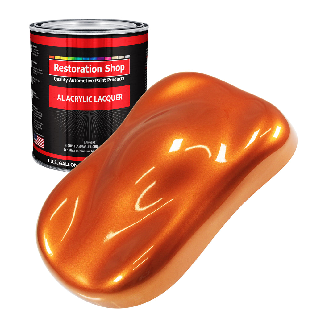 Firemist Orange - Acrylic Lacquer Auto Paint - Gallon Paint Color Only - Professional Gloss Automotive, Car, Truck, Guitar, Furniture Refinish Coating