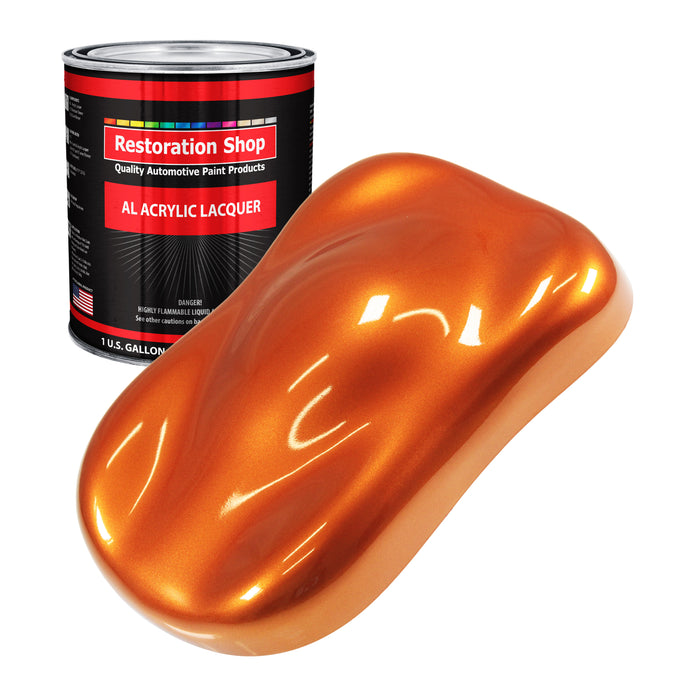 Firemist Orange - Acrylic Lacquer Auto Paint - Gallon Paint Color Only - Professional Gloss Automotive, Car, Truck, Guitar, Furniture Refinish Coating