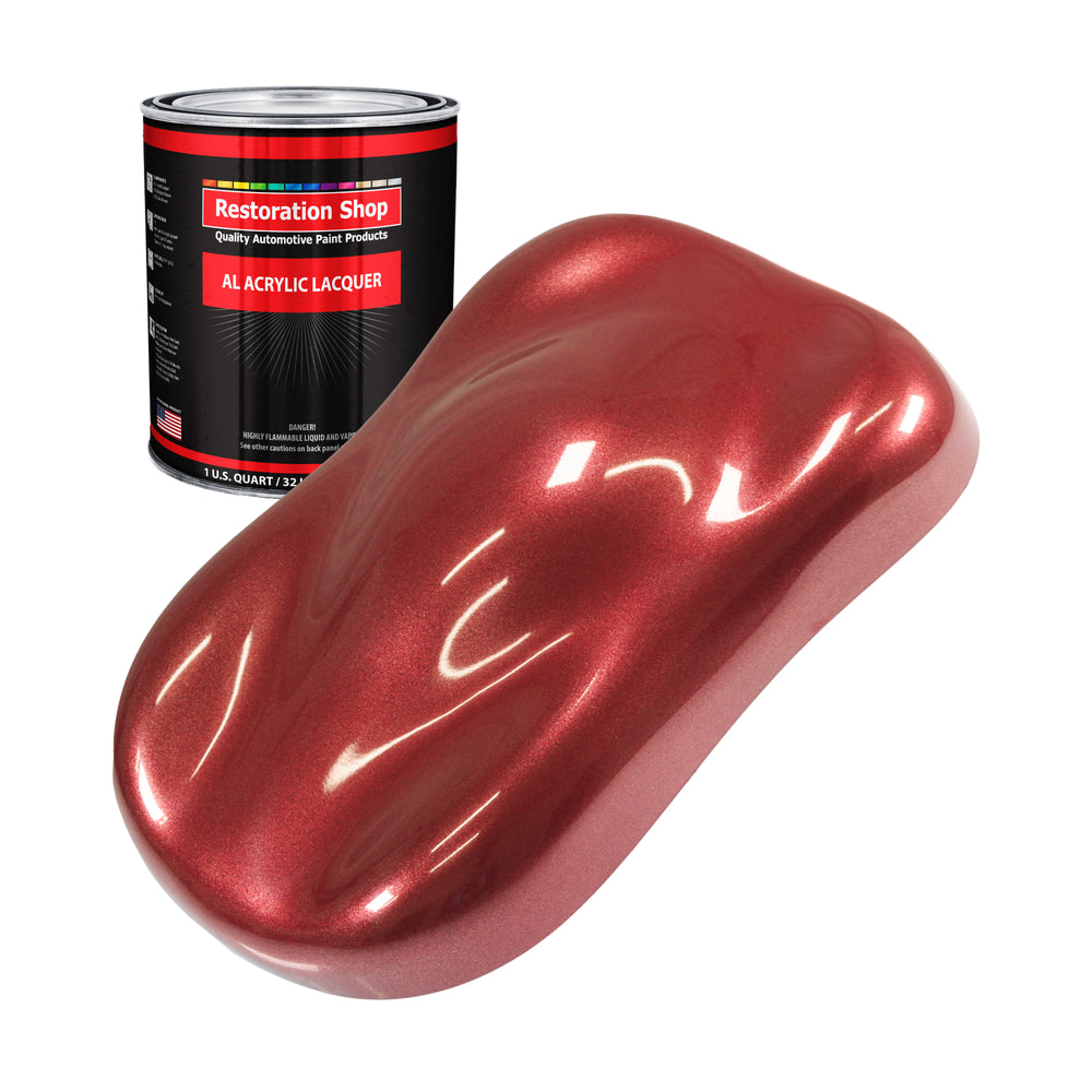 Firemist Red - Acrylic Lacquer Auto Paint - Quart Paint Color Only - Professional Gloss Automotive, Car, Truck, Guitar & Furniture Refinish Coating