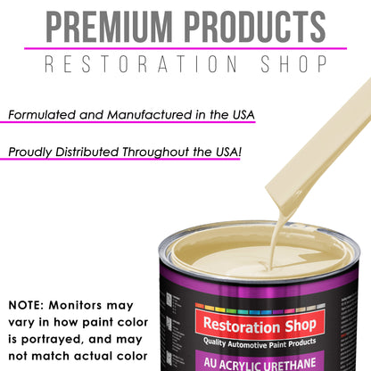 Wimbledon White Acrylic Urethane Auto Paint - Complete Quart Paint Kit - Professional Single Stage Automotive Car Truck Coating, 4:1 Mix Ratio 2.8 VOC