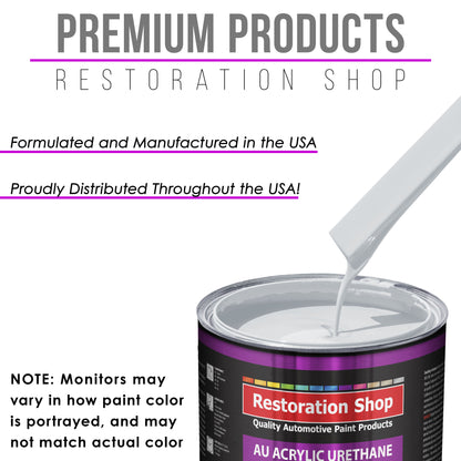 Winter White Acrylic Urethane Auto Paint - Complete Quart Paint Kit - Professional Single Stage Automotive Car Truck Coating, 4:1 Mix Ratio 2.8 VOC