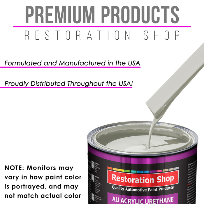 Linen White Acrylic Urethane Auto Paint - Gallon Paint Color Only - Professional Single Stage High Gloss Automotive, Car, Truck Coating, 2.8 VOC