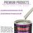 Ermine White Acrylic Urethane Auto Paint - Complete Quart Paint Kit - Professional Single Stage Automotive Car Truck Coating, 4:1 Mix Ratio 2.8 VOC