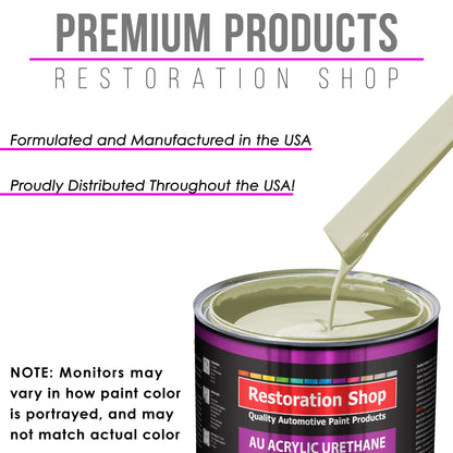 Grand Prix White Acrylic Urethane Auto Paint - Gallon Paint Color Only - Professional Single Stage High Gloss Automotive, Car, Truck Coating, 2.8 VOC