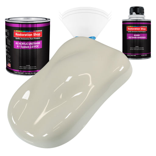 Spinnaker White Acrylic Urethane Auto Paint - Complete Quart Paint Kit - Professional Single Stage Automotive Car Truck Coating, 4:1 Mix Ratio 2.8 VOC