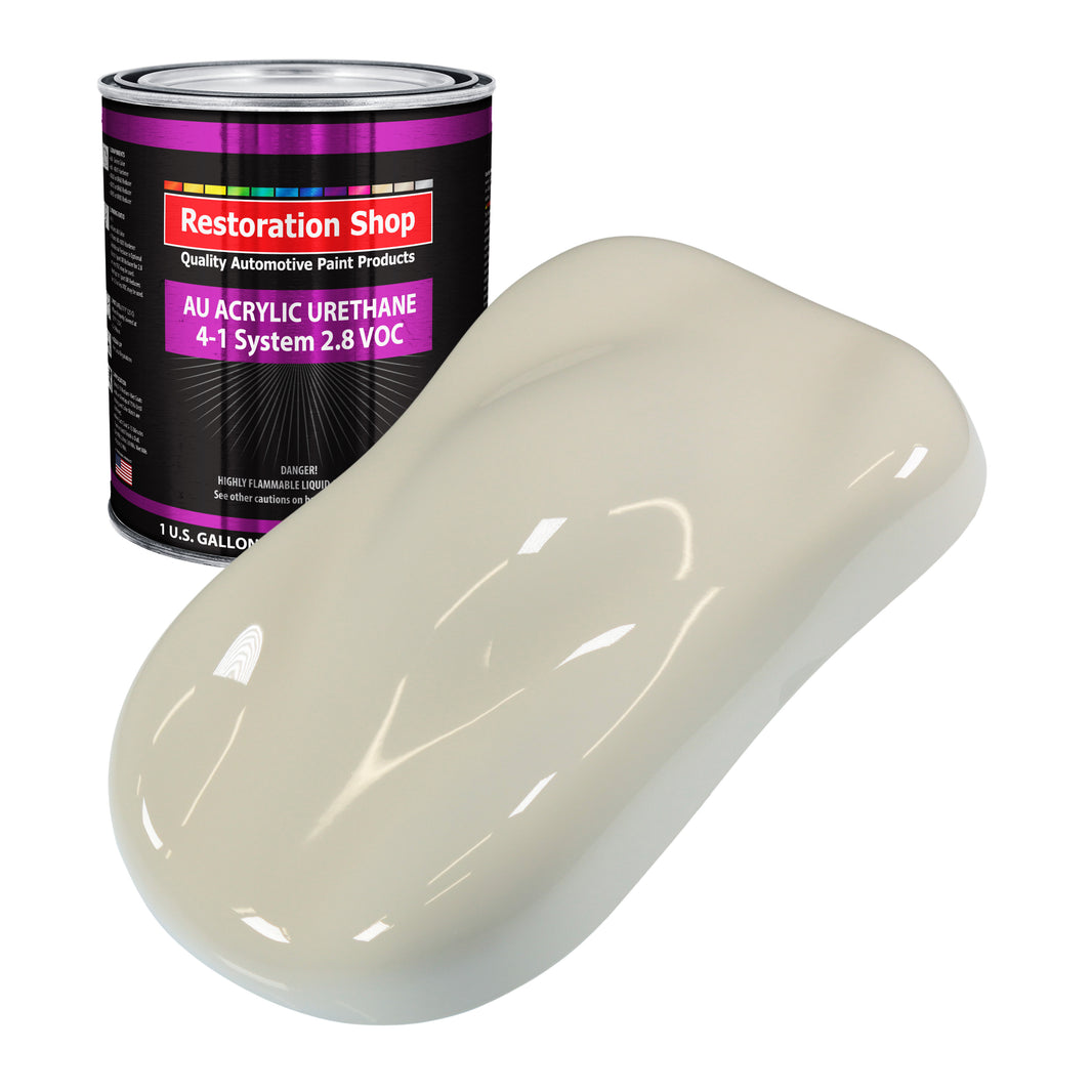 Performance Bright White Acrylic Urethane Auto Paint - Gallon Paint Color Only - Professional Single Stage Gloss Automotive Car Truck Coating, 2.8 VOC