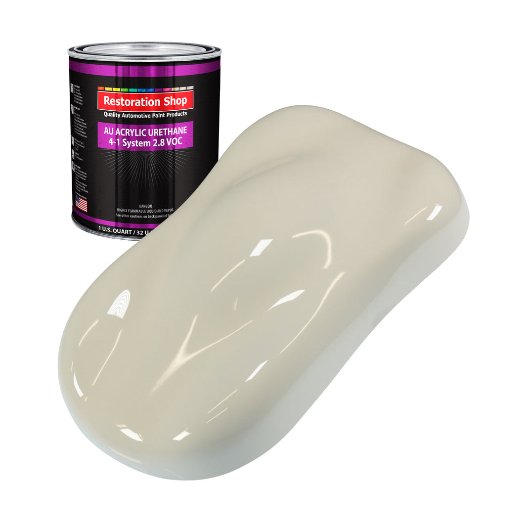 Performance Bright White Acrylic Urethane Auto Paint - Quart Paint Color Only - Professional Single Stage Gloss Automotive Car Truck Coating, 2.8 VOC
