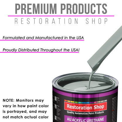 Fleet White Acrylic Urethane Auto Paint - Complete Gallon Paint Kit - Professional Single Stage Automotive Car Truck Coating, 4:1 Mix Ratio 2.8 VOC