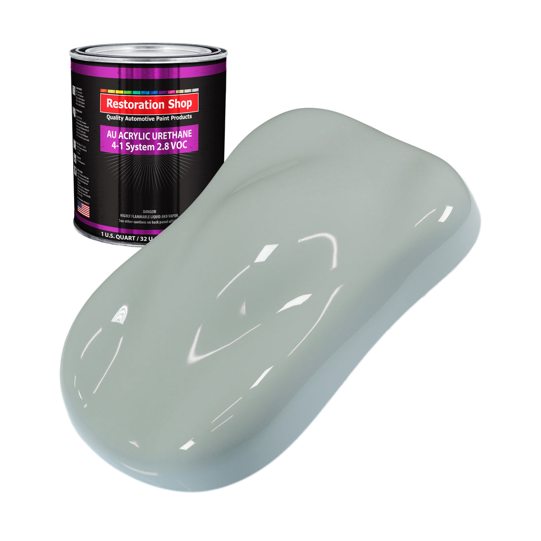 Fleet White Acrylic Urethane Auto Paint - Quart Paint Color Only - Professional Single Stage High Gloss Automotive, Car, Truck Coating, 2.8 VOC