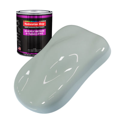 Fleet White Acrylic Urethane Auto Paint - Quart Paint Color Only - Professional Single Stage High Gloss Automotive, Car, Truck Coating, 2.8 VOC
