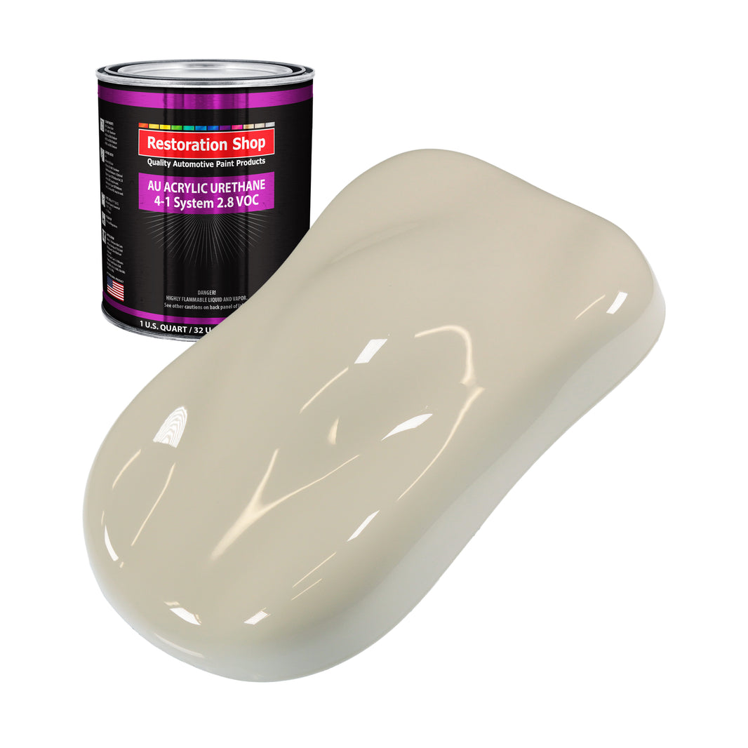Olympic White Acrylic Urethane Auto Paint - Quart Paint Color Only - Professional Single Stage High Gloss Automotive, Car, Truck Coating, 2.8 VOC
