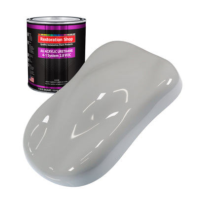 Mesa Gray Acrylic Urethane Auto Paint - Quart Paint Color Only - Professional Single Stage High Gloss Automotive, Car, Truck Coating, 2.8 VOC
