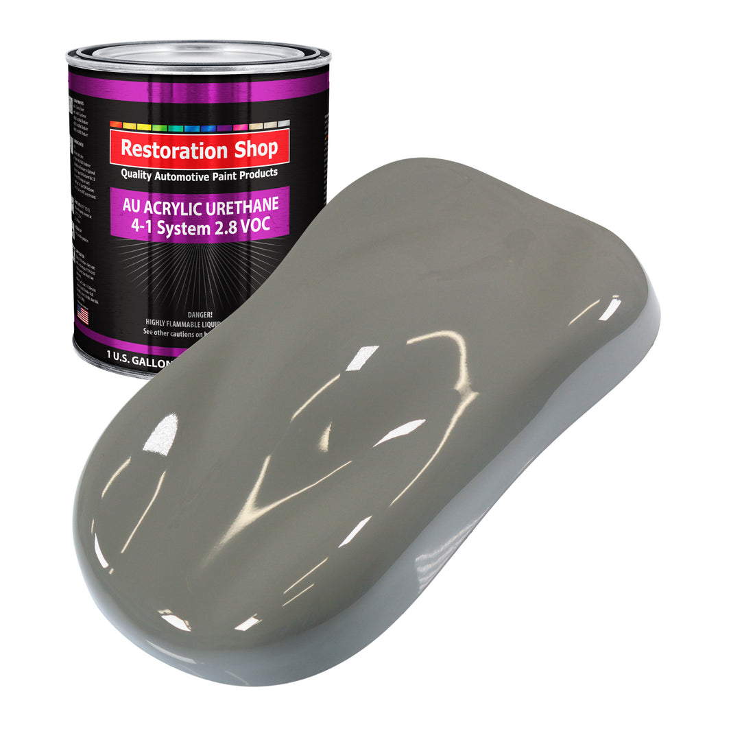 Dove Gray Acrylic Urethane Auto Paint - Gallon Paint Color Only - Professional Single Stage High Gloss Automotive, Car, Truck Coating, 2.8 VOC